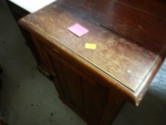 Two vintage pot cupboards