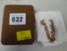 Two 9ct gold christening bracelets, 5grams