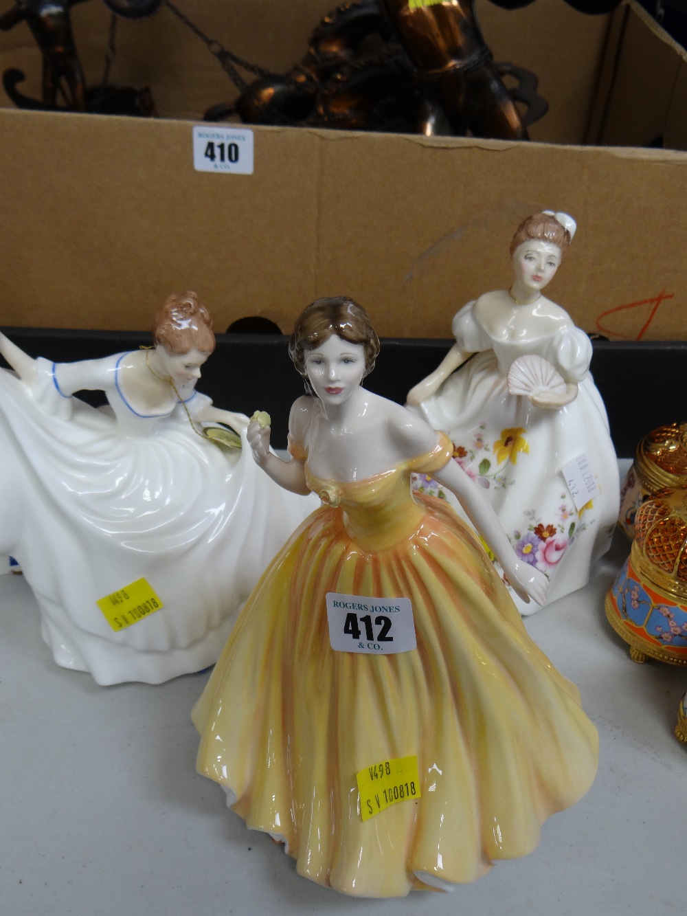 Three Royal Doulton figures - 'Elizabeth' (figure of the year 2003), 'Pamela' & 'Marilyn'