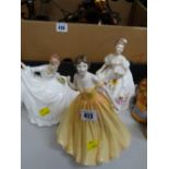 Three Royal Doulton figures - 'Elizabeth' (figure of the year 2003), 'Pamela' & 'Marilyn'