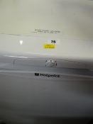 A Hotpoint upright fridge E/T