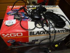 A boxed 'Black Phantom' radio control racing car