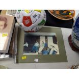 A Liverpool Football Club merchandise football signed by former players & a signed photograph of