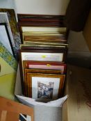 Quantity of framed pictures