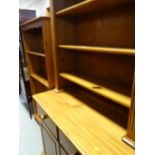 A mixed lot of mainly modern furniture including pine bookcase, pine dresser, drop leaf table etc