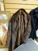 Various vintage furs including coat
