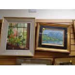 Two framed oil paintings - one by JOEL WILLIAM