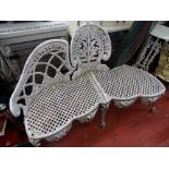 Ornate metal garden bench (one back section missing)