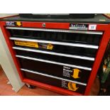 Excellent Halford Professional five drawer mobile metal toolbox and contents