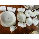 Quantity of mainly Shelley 'Dainty White' teaware including a tea and coffeepot