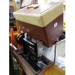 Cased manual Singer sewing machine