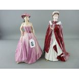 Royal Worcester china figurine 'Celebration of the Queen's 80th Birthday, 2006' (please note this