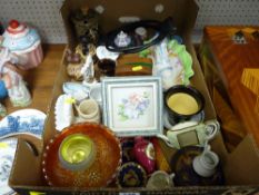 Box of mixed china and pottery
