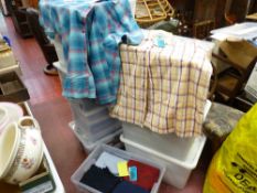 Eight tubs of good gent's shirts and other clothing