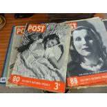 Parcel of Picture Post magazines, late 1930's dates along with a copy of The Argonaut, Californian