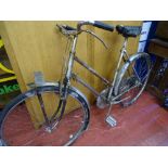 Vintage Raleigh bicycle with a Terry sprung saddle
