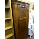 Polished single door hall robe