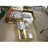 Five boxes of mainly good hardback books