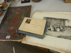 Parcel of approximately six unframed French, mainly maritime etchings and a copy of Coronation