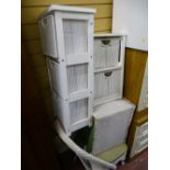 Parcel of white loom style furniture