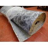 As new roll of 10mm carpet underlay, to cover approximately 18 square yards
