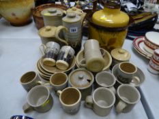 Parcel of Porthmadog pottery and other stoneware coffeeware