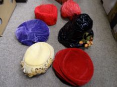 Small box of lady's fashion hats