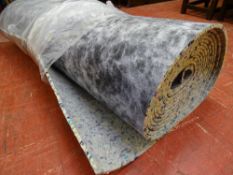 As new roll of 10mm carpet underlay, to cover approximately 18 square yards