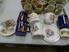 Parcel of ten royalty commemorative china and pottery items