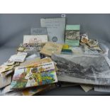 Mixed quantity of vintage stamps, first day covers, ephemera, cigarette and tea cards etc