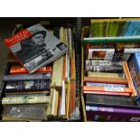 Parcel of mixed antique and other reference books and a box of Welsh and other mixed books
