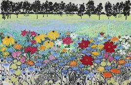 KATIE ALLEN unframed giclee print - 'Wild Flower Meadow', 80 x 52cms www.katieallen.co.uk
