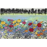 KATIE ALLEN unframed giclee print - 'Wild Flower Meadow', 80 x 52cms www.katieallen.co.uk