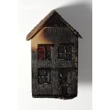 BOURDON BRINDILLE mixed wood & fire, wall hung sculpture (inc. fittings) - 'Just Another Dream Up in