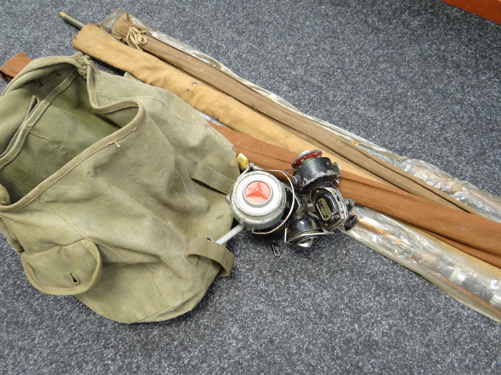 Collection of fishing rods, reels & fishing equipment