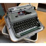 Vintage cased 'Olympia' typewriter