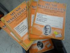 A parcel of music masterpieces sheet music for piano