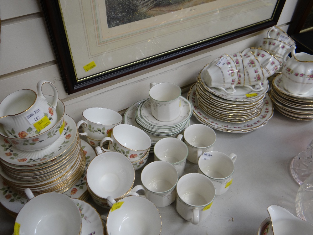 A parcel of various teaware including Minton, Wedgwood etc