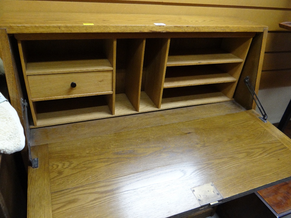 A vintage lightwood bureau bookcase - Image 2 of 2