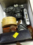 A Cosina camera, camera equipment, gents wristwatch etc