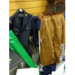 An airman's uniform & overalls