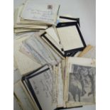 Box containing archive of early twentieth century letters relating to Russian aristocratic family,