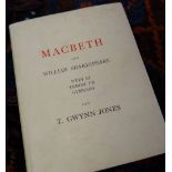 Hardback copy of Macbeth translated into Welsh by T Gwyn Jones