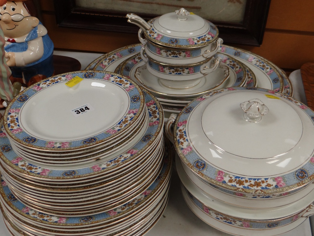 Parcel of vintage Staffordshire Corona ware dinnerware