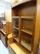 A Nathan Suite panelled teak mid-century lounge unit, matching telephone seat & sideboard