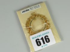 A 9ct gold coin mount pendant