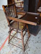 A vintage metamorphic high chair