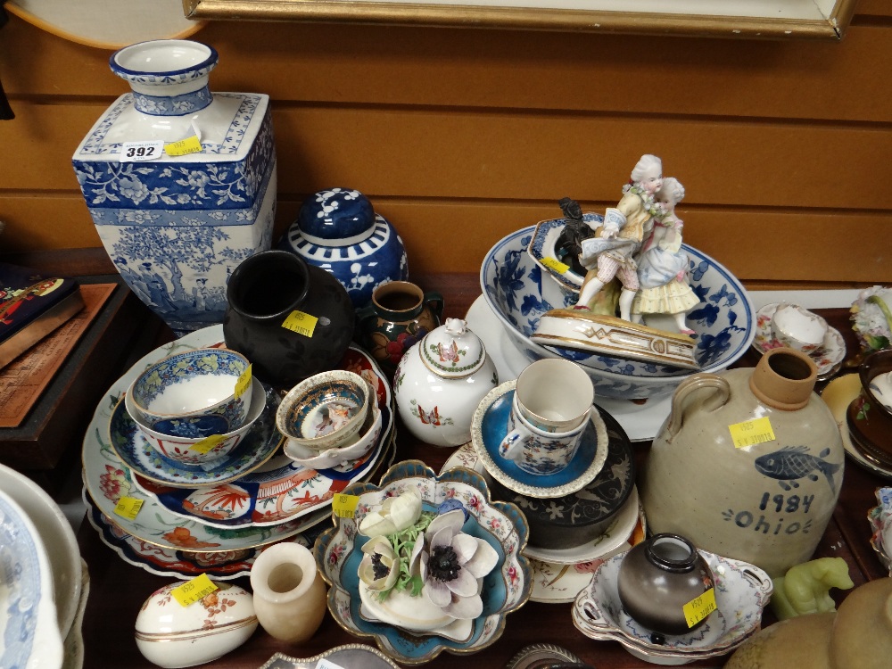 Two trays of mainly china ornaments & figurines