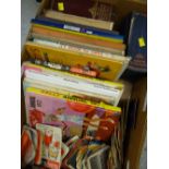 Collection of vintage mainly Girls annuals & vintage beer mats etc