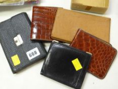 Parcel of vintage gentleman's wallets